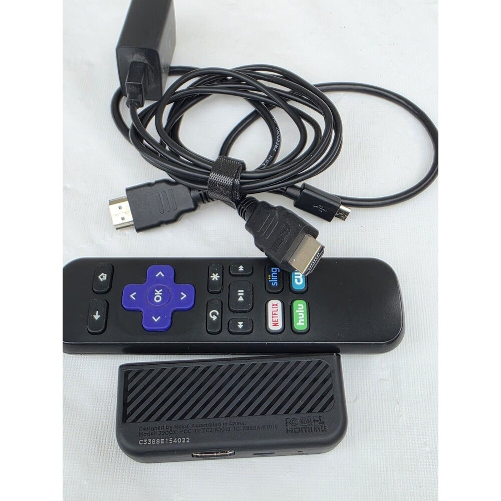 Roku Express 3900X HD Streaming Media Player Remote Tested Working HDMI